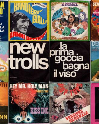 Collezione Hits anni 1970-74 in 45 giri. 11 dischi