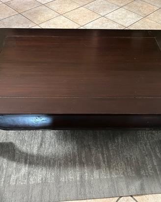 Tavolino da Salotto Basso in Legno Stile Orientale