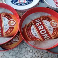 Vassoi metallici  Peroni e Nastro azzurro 