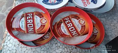 Vassoi metallici  Peroni e Nastro azzurro 
