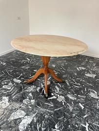 Tavolo tondo in marmo anni 60