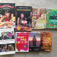 Set libri romanzi e cucina