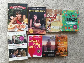 Set libri romanzi e cucina