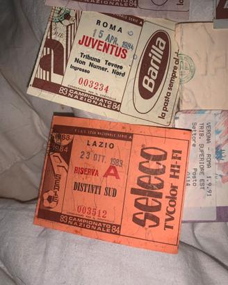 Biglietti stadio anni 80 /90