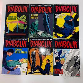 Fumetti Diabolik - Anno XXVI - N.1/2/6/7/8/9/11/13