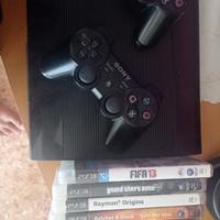 ps3 con giochi e 2 joystick 