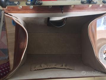 Borsa valigetta in vero rettile artigianale