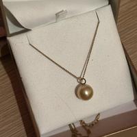 Ciondolo perla su oro 14 kt