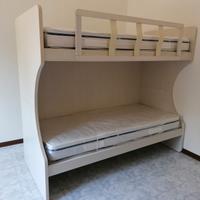 Letto a castello con scala contenitiva RICCI CASA