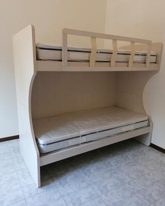 Letto a castello con scala contenitiva RICCI CASA