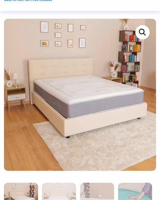 Materasso matrimoniale 1.600 molle + memory foam