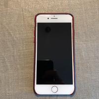 Iphone 8, bianco, 64gb, Custodia in pelle RED