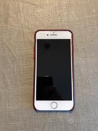 Iphone 8, bianco, 64gb, Custodia in pelle RED