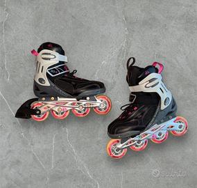 Pattini in linea Flow regolabili 36-39