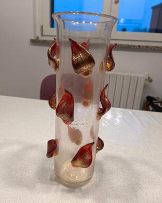 Vaso foglie Cleto Munari Venini