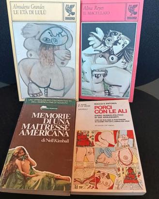 Lotto 4 Libri Vintage Letteratura Erotica