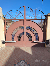 Cancello 3 per 3 in ferro battuto