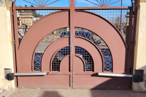 Cancello 3 per 3 in ferro battuto