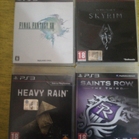 Skyrim, heavy Rain, saints row, final fantasy xiii