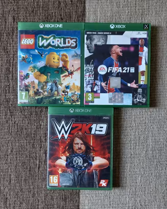 Lotto 3 Giochi Xbox One (Lego+Fifa21+WWE 2K19)