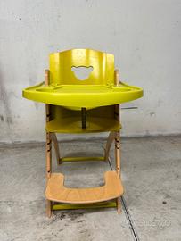 Seggiolone in legno Pali