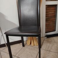 Sedie ecopelle color testa di moro