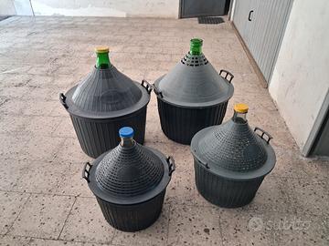 Damigiane 4 come nuove 