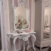 consolle e specchio shabby 