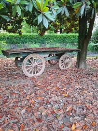 vendes: Antico carro in legno