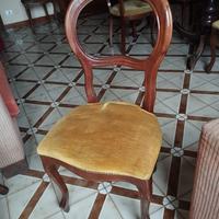 Sedie in legno con imbottitura soggiorno