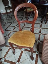 Sedie in legno con imbottitura soggiorno