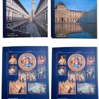 Set 2 volumi I grandi Musei del mondo-Uffizi.Louvr