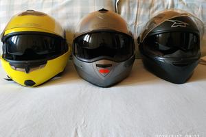 set 3 caschi moto