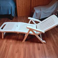 Sdraio x giardino pieghevole + sedia