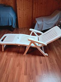 Sdraio x giardino pieghevole + sedia