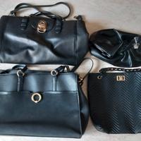 BORSE IN PELLE NERA. 