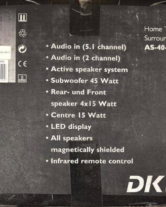 Home theatre 5.1 - 45W