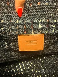 Borsa cestino rafia ysl