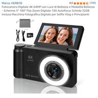 Fotocamera Digitale 4K 64MP HERBYD
