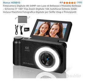 Fotocamera Digitale 4K 64MP HERBYD