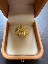 Anello Filigrana Sarda Oro 18k 750‰  Artigianale