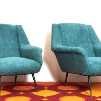 2 Poltrone MINOTTI Anni 60 Design Gigi Radice