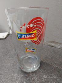 bicchiere vintage da collezione Cinzano 