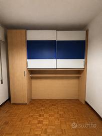 Cameretta da Letto Armadio, Scrivania e Comodino