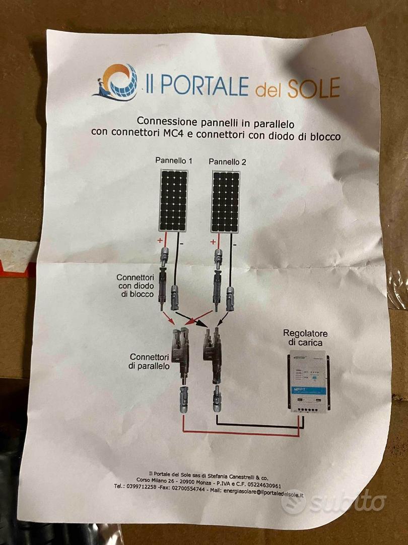 Kit impianto solare 140W NUOVO per camper - Caravan e Camper In vendita a  Treviso