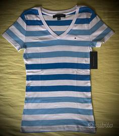 TOMMY HILFIGER Slim Cody V-Neck / T-Shirt Donna
