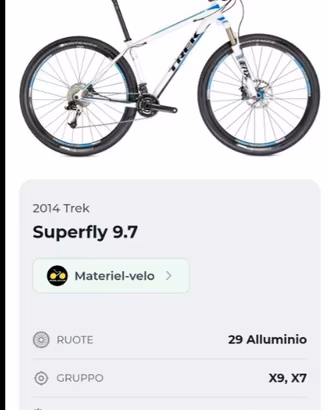 Mtb Treck Superfly 9.7 in carbonio 29/L