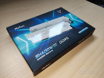 Ram Netac Shadow 3 DDR5 32 GB 6400 MHz CL32 NUOVE