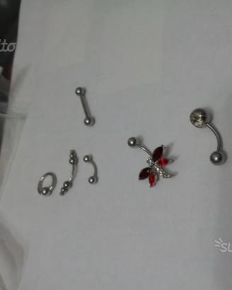 Orecchini da Piercing in acciaio