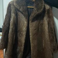 Cappotto vintage in vera pelliccia di visone